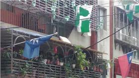 民進黨,國民黨,黨旗（圖／翻攝「爆料公社」臉書）