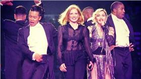 潔西卡雀斯坦,瑪丹娜　圖／翻攝自臉書