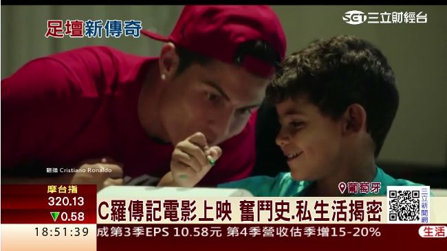 C羅電影揭密私生活　5歲兒子也入鏡