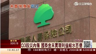 Q3股災內傷！國泰金利益縮水百億