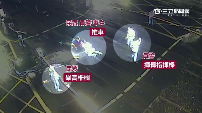 轎車卡卡「困鐵道」　警民合力救駕駛
