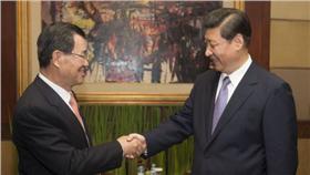 習近平、蕭萬長/新浪微博 