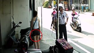 驚死人！歐巴桑竟拎菜刀逛大街