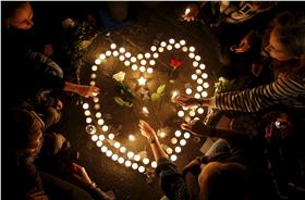 法國、巴黎恐攻、巴黎、祈福、哀悼／（圖／達志影像／路透社）