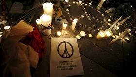 巴黎、恐攻、蠟燭、祈福16:9（圖／路透社）