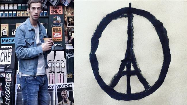 因恐攻爆紅的艾菲爾圖像　出自他的手