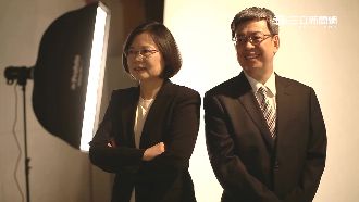 「英仁配」宣傳照開拍　陳建仁放閃了