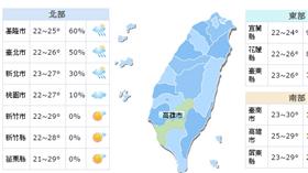 11/22氣象（圖／翻攝自氣象局）