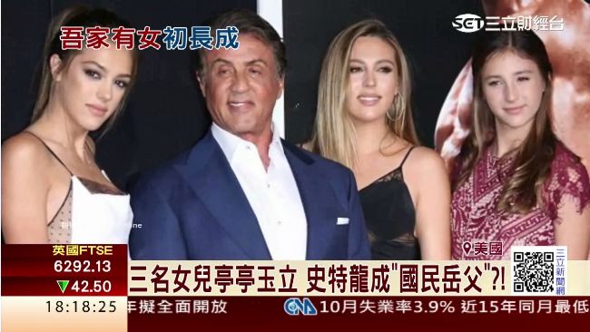 三個女兒超正　史特龍成「國民岳父」