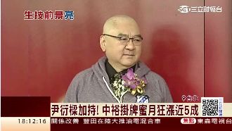 尹衍樑加持！中裕新藥股價狂漲近5成