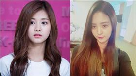 周子瑜、EXID正花　組圖／翻攝自臉書、IG