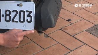 巴士轉彎機車閃　「車牌太長」仍遭撞