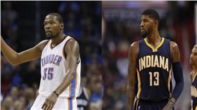 Kevin Durant,Paul George(ap)