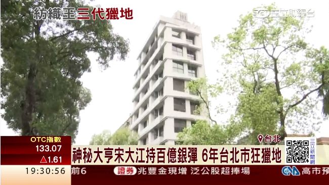 宋大江砸百億不手軟　投資遍及台北市