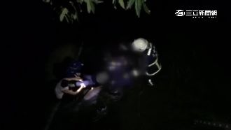 看夜景失足！女生大墜6米溪床險失溫
