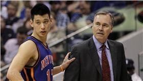 Mike D'Antoni與林書豪（ap）