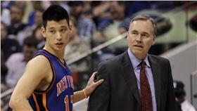 Mike D Antoni與林書豪(ap)