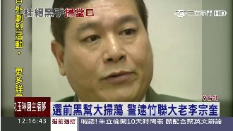 選前黑幫大掃蕩　竹聯幫大老遭移送