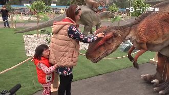 恐龍展互相廝殺好逼真　小孩嚇到哭哭