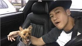 何潤東、女友、犬子／微博