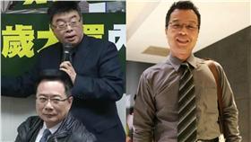 鍾年晃,蔡正元,邱毅▲合成圖／取自鍾年晃臉書、資料畫面