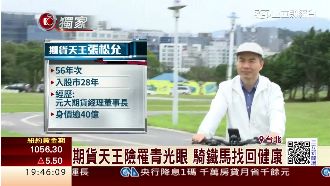 期貨天王險罹青光眼　靠騎車找回健康