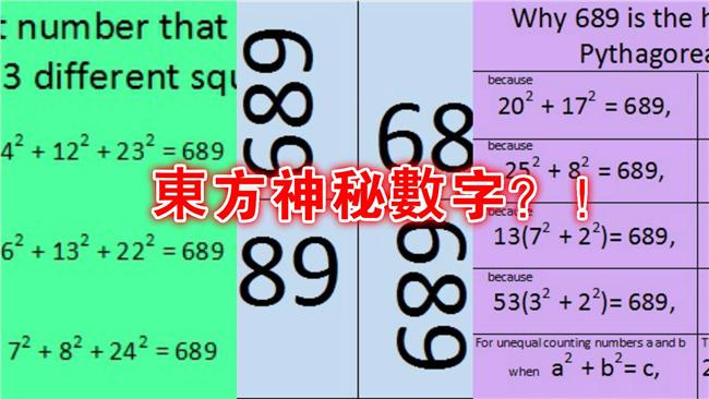 揭「689」神秘面紗！網友：你贏了