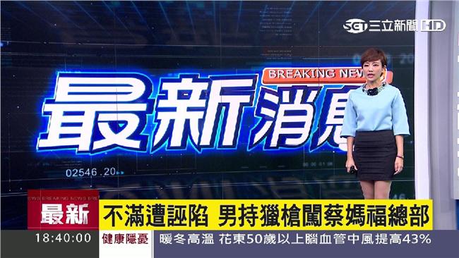 驚！民眾闖立委競選總部　揮槍咆哮