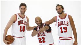 Joakim Noah,Taj Gibson,Pau Gasol(ap)