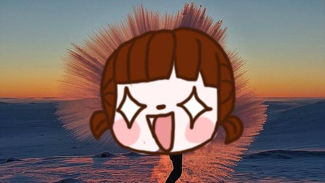 -35度冷空潑熱水　「冰彩虹」美翻