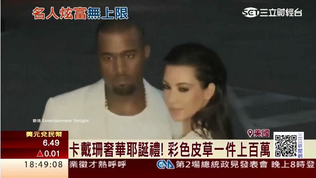 真好野！肯伊送卡戴珊150份耶誕禮