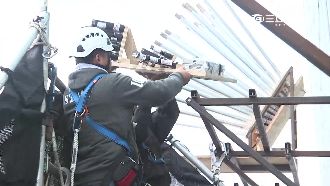 直擊101煙火架設　立體圖形就靠它