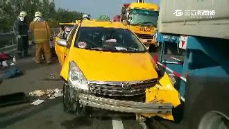 國道2死車禍影帶曝光　2車遭撞飛