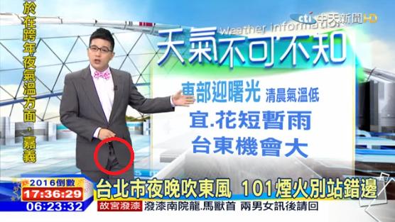 暖男主播播報險露鳥　遭虧年尾最糗