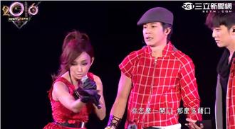 大嘴巴穿超喜氣　360度表演迎新年