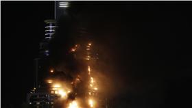 杜拜,大火 （圖／美聯社／達志影像）