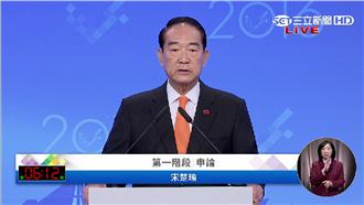 宋楚瑜：藍綠「兩個8」把台灣打到趴