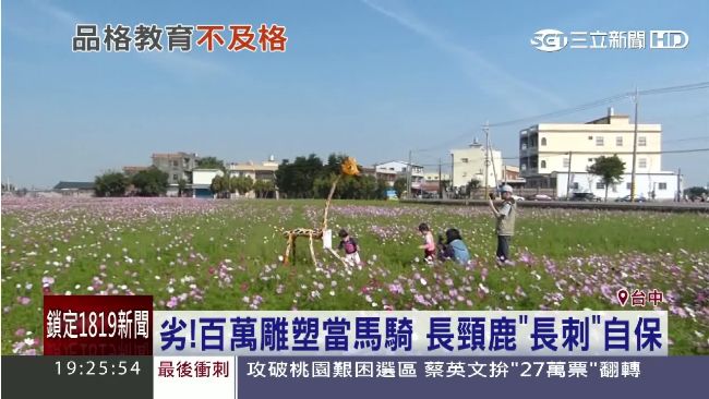 沒公德心！國美館百萬雕塑竟被當馬騎