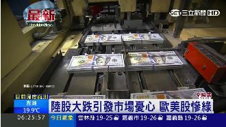 陸股大跌引震盪　美股三大指數慘跌