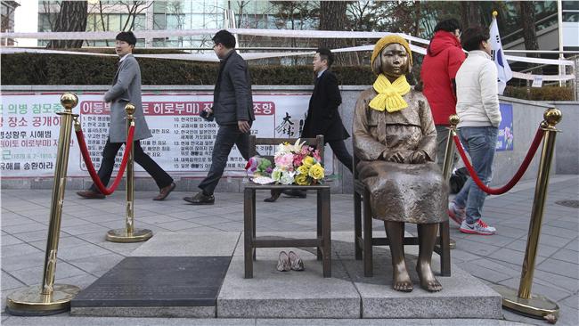 日不滿慰安婦像將召回大使　韓：遺憾