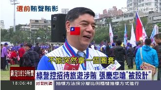 綠控招待旅遊　張慶忠：設計媒體害我