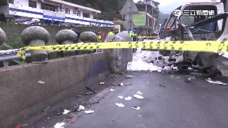 為兒子送午餐　慈父遭貨車對撞身亡