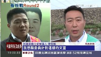 看板戰開打！陳世凱、顏寬恒標語互攻