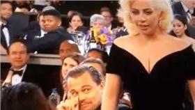 李奧納多,女神卡卡　圖／金球獎影片截圖