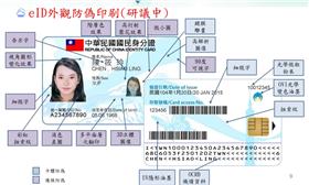 新版身分證 圖/翻攝自內政部晶片國民身分證簡報
