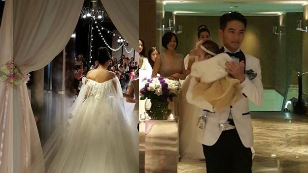 方志友穿浪漫白紗　楊銘威抱女超幸福