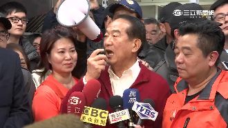 宋楚瑜探癌友打氣　麵店夫妻感恩力挺