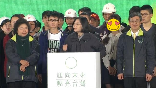 比蔡英文還吸睛　網友想神「清新妹」