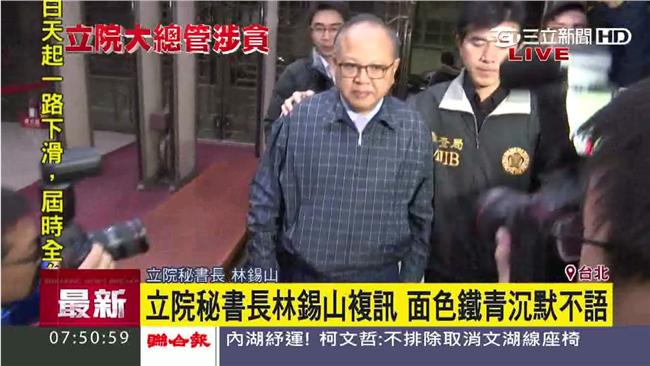 林錫山涉採購弊案　檢方聲請羈押禁見