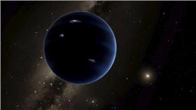 目前由藝術家模擬出來的「第九行星」

